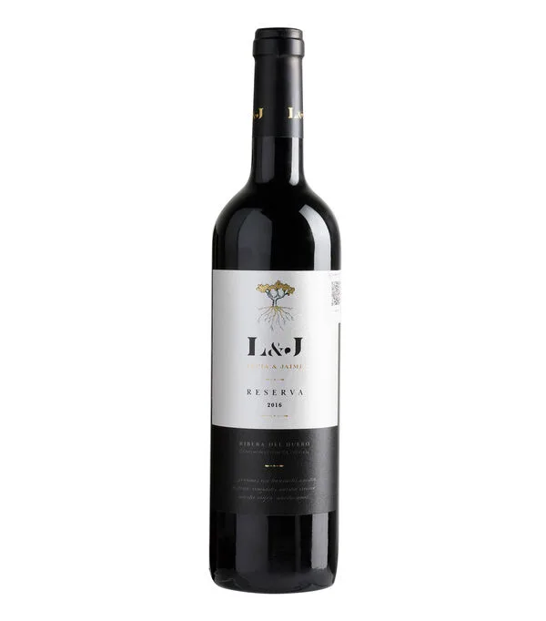 Botella de Vino tinto tempranillo Reserva 2016, España, 750 ml