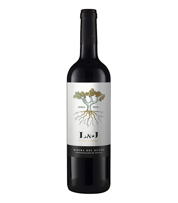 Botella de Vino tinto tempranillo Roble 2021, España, 750 ml