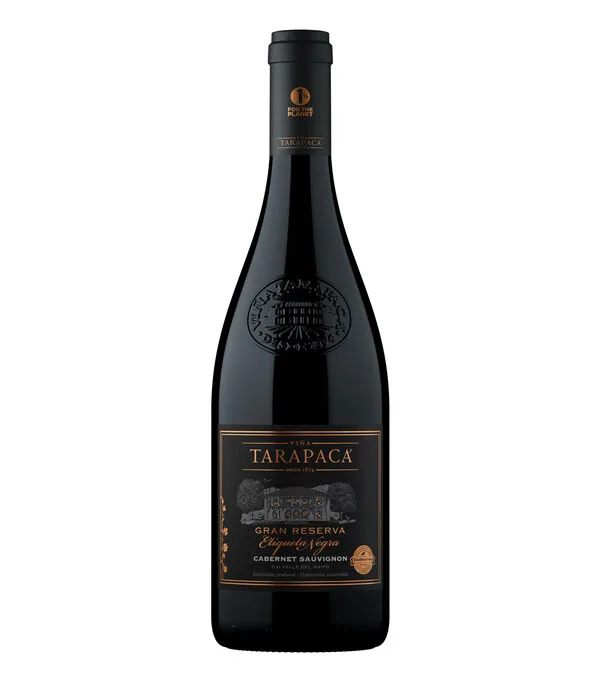 Botella de Vino Tinto Carménère Gran Reserva Etiqueta Negra Carménère, Chile, 750 ml