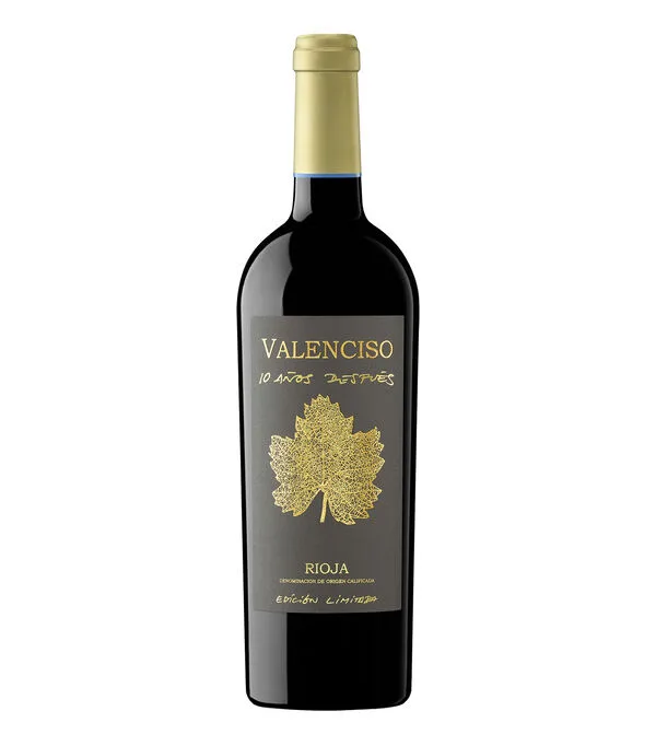 Botella de Vino tinto tempranillo 10 años después, España, 750 m