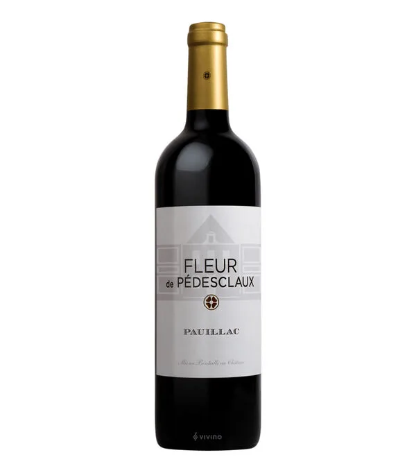 Botella de Vino tinto ensamble Fleur de Pédesclaux, Francia, 750 ml