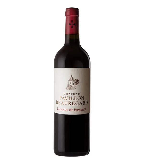 Botella de Vino tinto ensamble Château Pavillon Beauregard, Francia, 750 ml