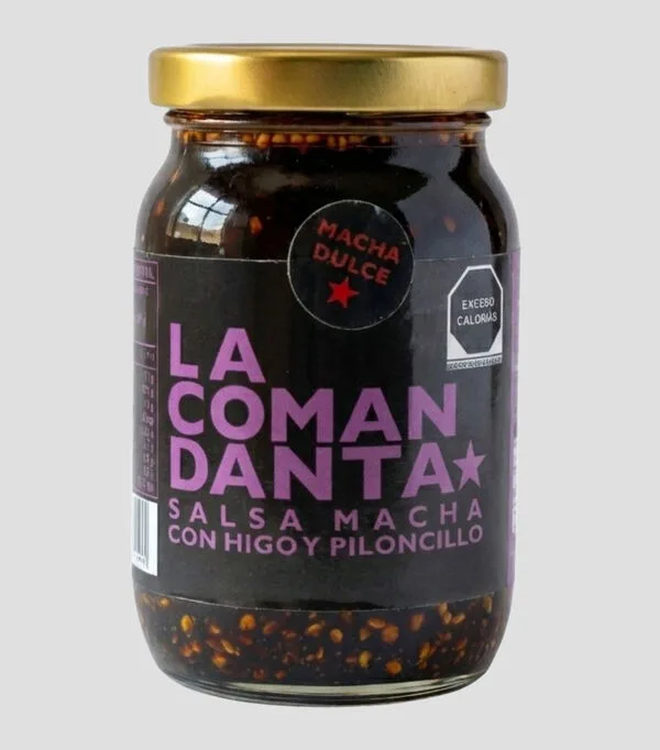 Botella de Salsa Macha con Higo y Piloncillo, 225 gr