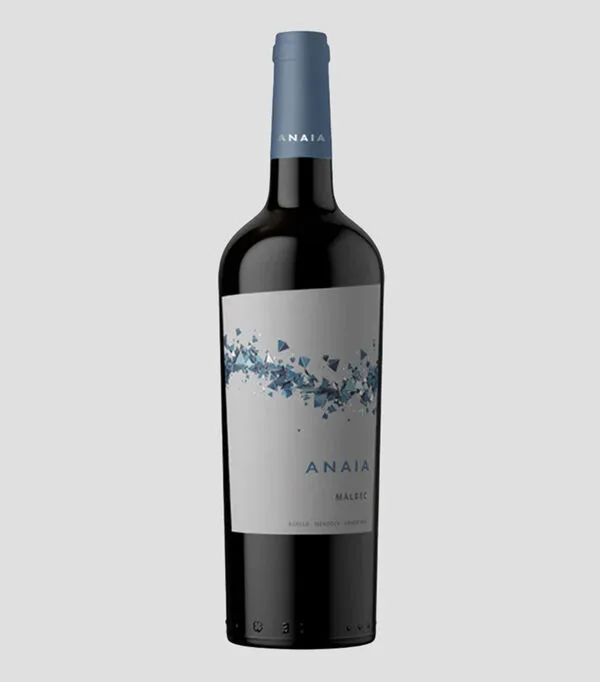 Botella de Vino tinto malbec Anaia, Argentina, 750 ml