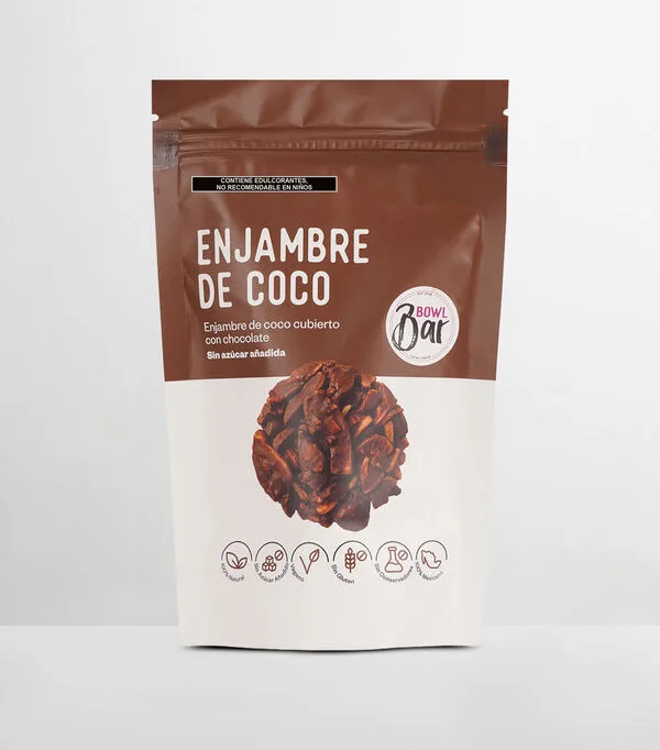 Botella de Enjambre de Coco con Chocolate, 100 gr