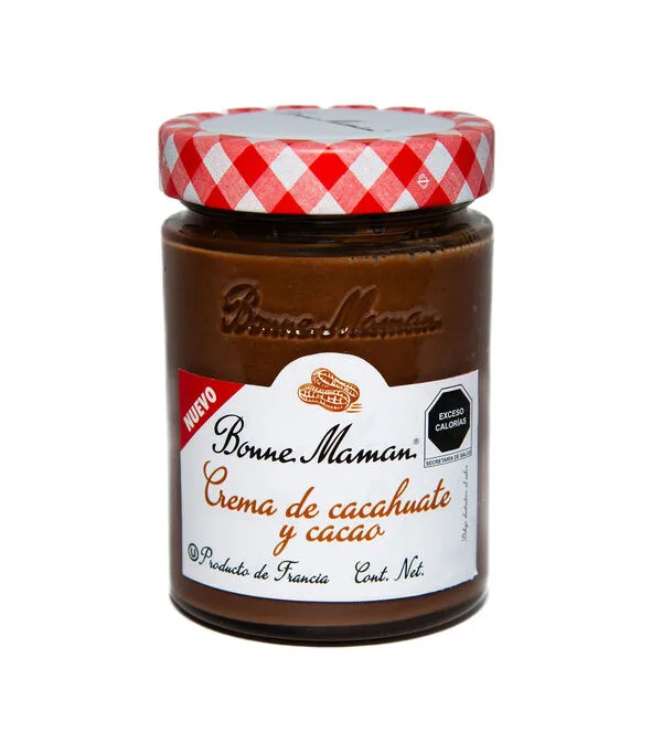 Botella de Crema de Cacahuate y Cacao, 350 g