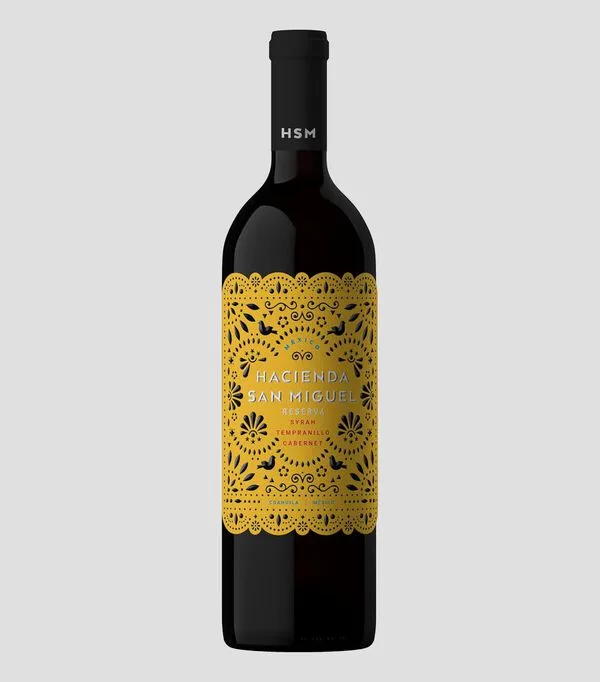 Botella de Vino tinto ensamble Hacienda San Miguel Reserva, México, 750 ml