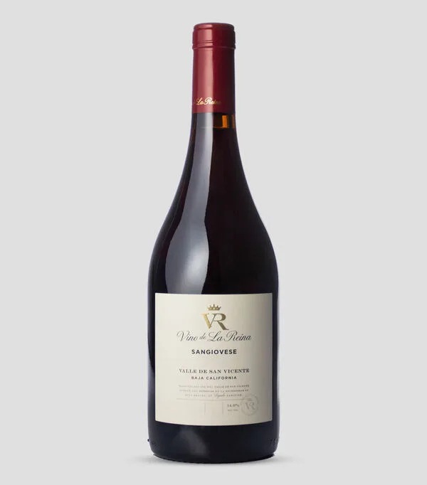 Botella de Vino Tinto Sangiovese de la Reina, México, 750 ml