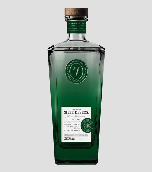 Botella de Mezcal 7 Deseos Ensamble, 750 ml