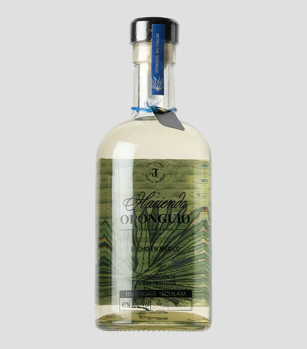 Botella de Mezcal artesanal joven Hacienda Oponguio Tequilana, 750 ml