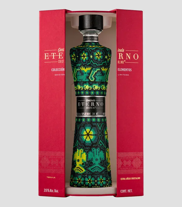 Botella de Tequila Eterno Cristalino Elemento Naturaleza, 750 ml