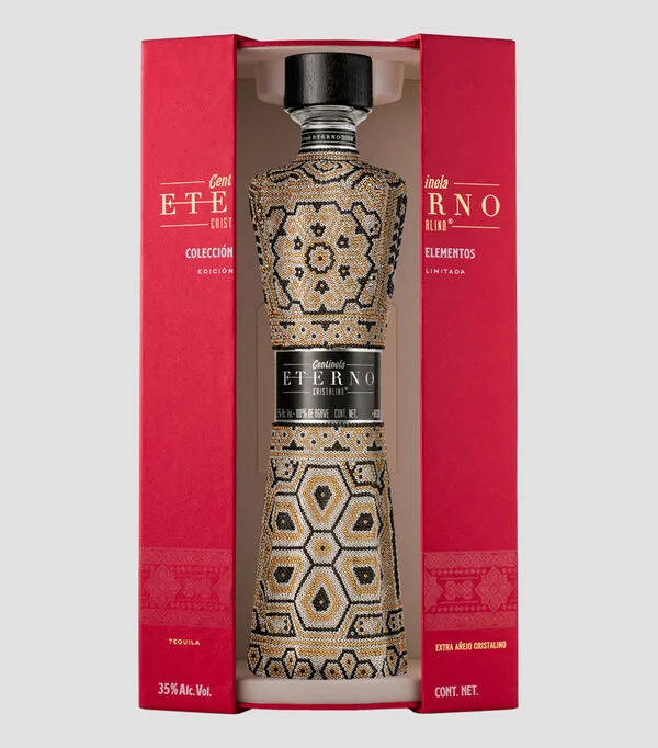 Botella de Tequila Eterno Cristalino Elemento Tierra, 750 ml
