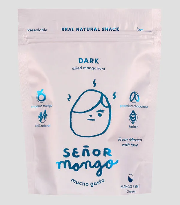 Botella de Snack Señor Mango Dark Kent, 60 g