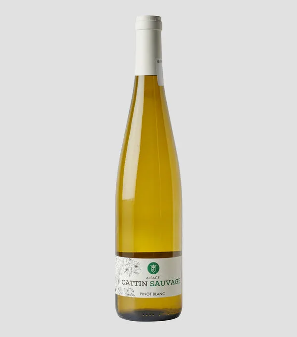 Botella de Vino blanco pinot blanc Cattin Sauvage, Francia, 750 ml
