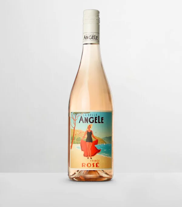 Botella de Vino Rosado Combinada Rosé La Belle Angèle, 750 ml