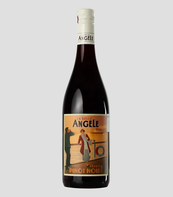 Botella de Vino tinto Pinot Noir La Belle Angèle, Francia, 750 ml