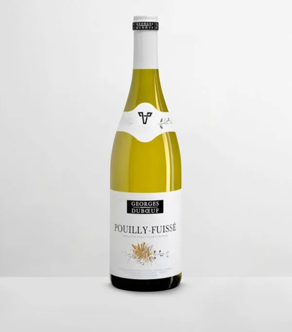 Botella de Vino Blanco Chardonnay Pouilly Fuissé, Francia, 750 ml