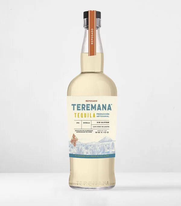 Botella de Tequila reposado Teremana, 700 ml