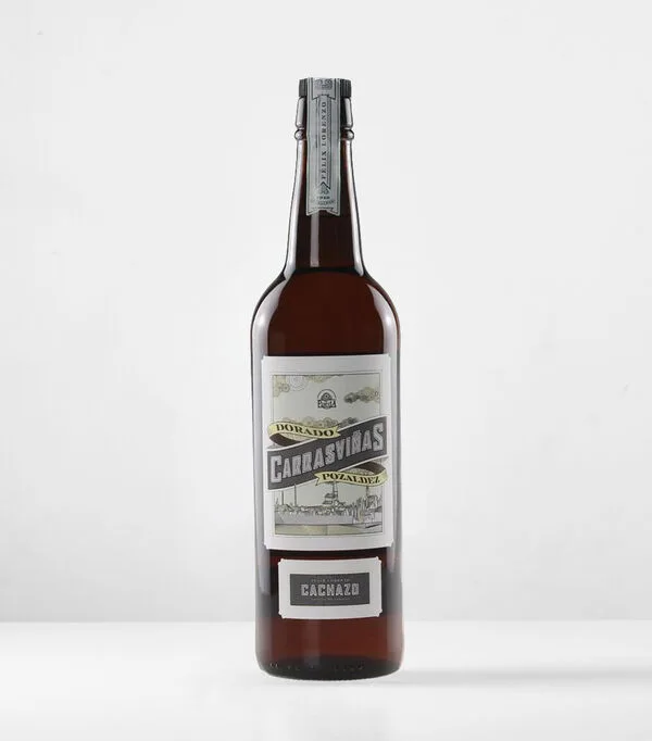 Botella de Vino Blanco Verdejo Dorado Carrasviñas, España, 750 ml