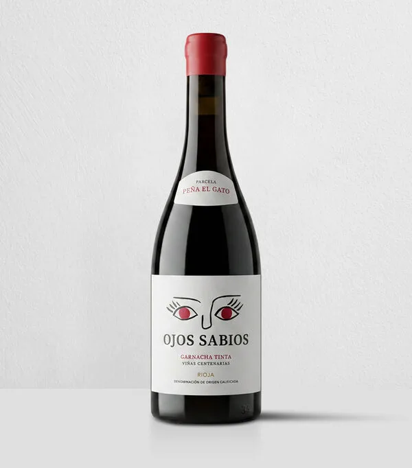 Botella de Vino tinto Garnacha Tinta Ojos Sabios, España, 750 ml