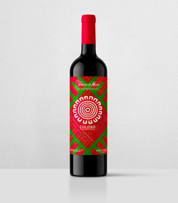 Botella de Vino tinto Ensamble Coloso Colección Palacio, México, 750 ml
