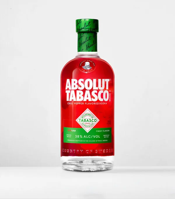 Botella de Vodka Absolut Tabasco 750 ml