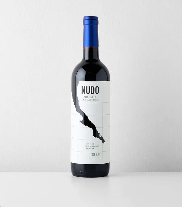 Botella de Vino tinto Nebbiolo Tablas Nudo Nebbiolo, México, 750 ml