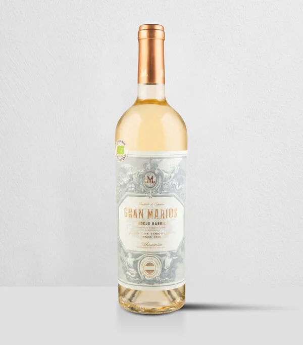 Botella de Vino blanco Verdejo Gran Marius Verdejo Barrica, España, 750 ml