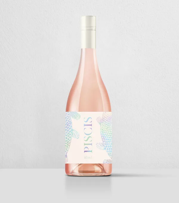 Botella de Vino rosado Garnacha Piscis, México, 750 ml