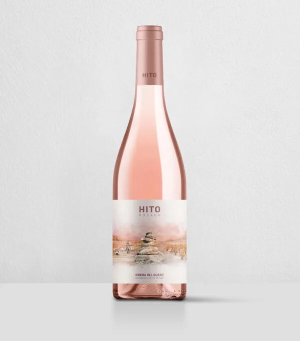 Botella de Vino Rosado Tempranillo Hito, 750 ml