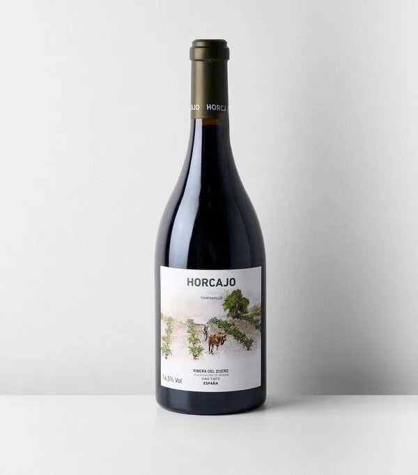 Botella de Vino tinto tempranillo Horcajo, España, 750 ml