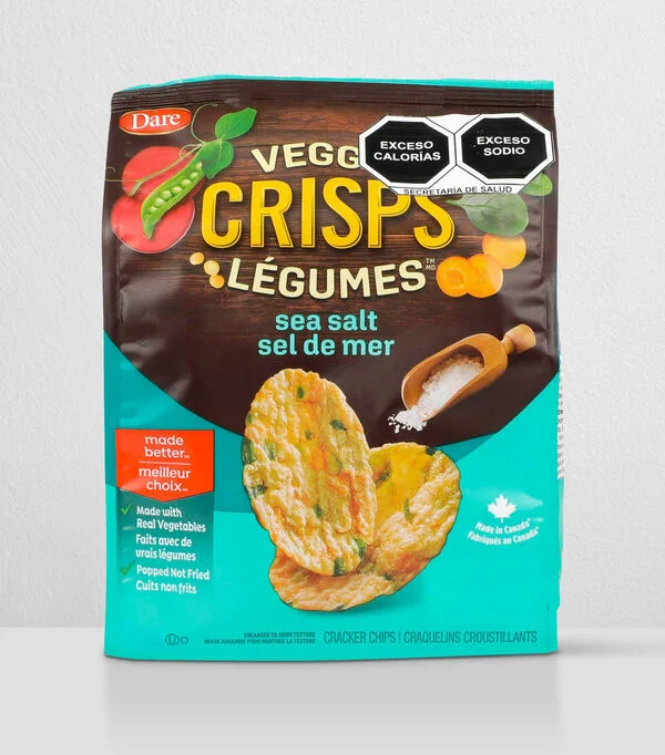 Botella de Chips vegetales Sal de Mar, 100 gr