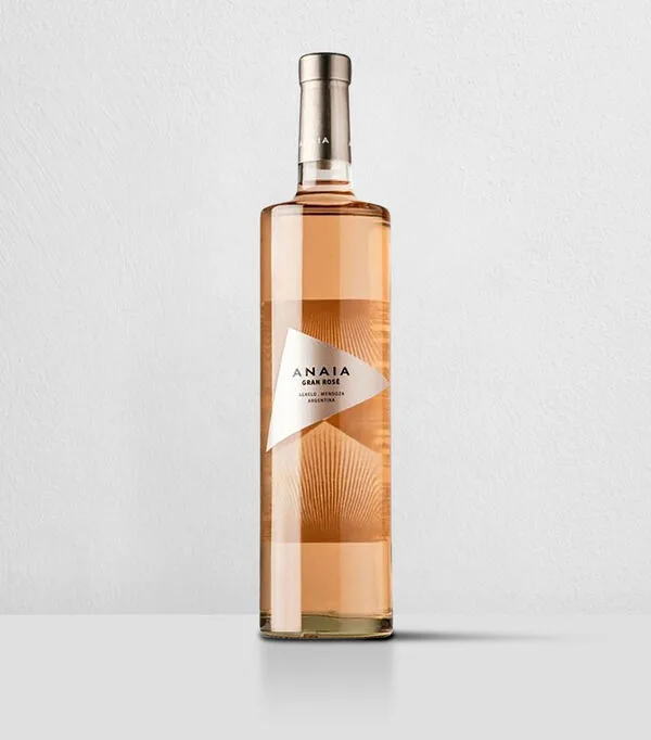 Botella de Vino rosado malbec ANAIA, Argentina, 750 ml