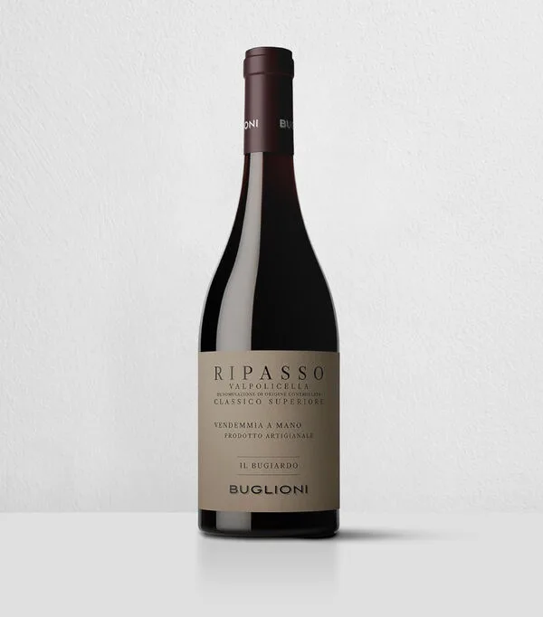 Botella de Vino Tinto Corvina Ripasso Bugiardo, 750 ml
