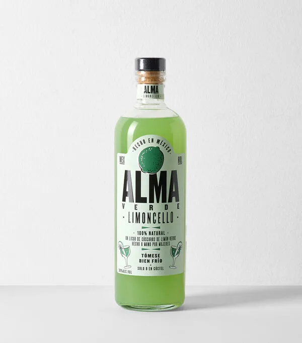 Botella de Licor Alma Verde Limoncello, 750 ml