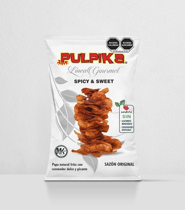 Botella de Bolsa de Papas Spicy & Sweet, 220 g