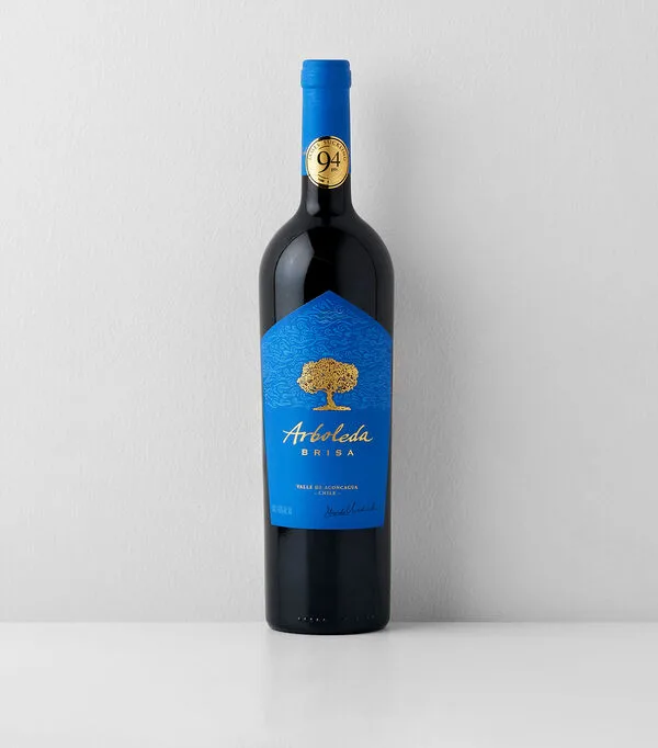 Botella de Vino tinto ensamble Arboleda Brisa Blend, Chile, 750 ml