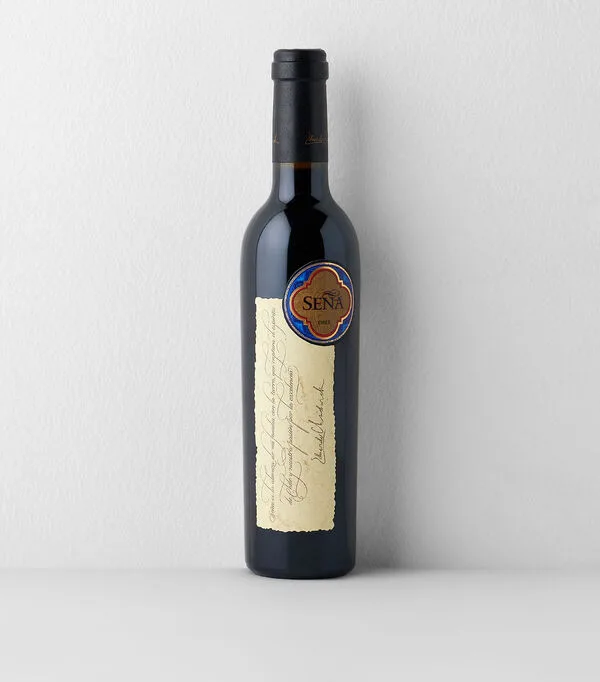Botella de Vino tinto ensamble Seña Blend, Chile, 375 ml