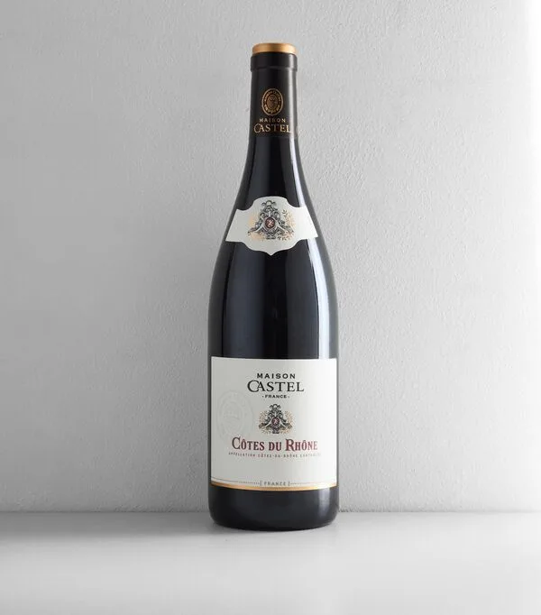 Botella de Vino Tinto Syrah Côtes du Rhône, 750 ml