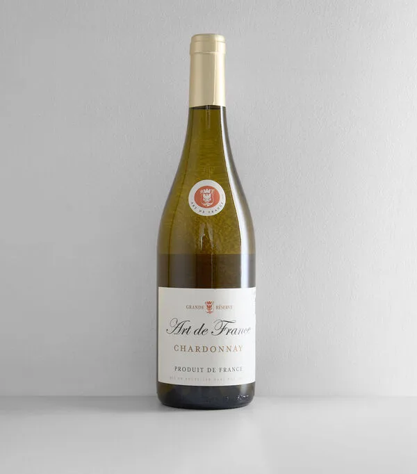 Botella de Vino Blanco Chardonnay Art de France, 750 ml