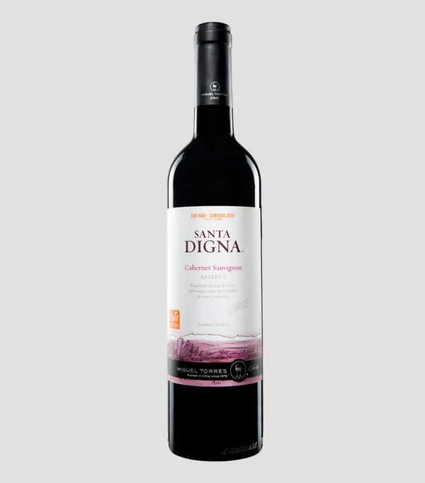 Botella de Vino Tinto Cabernet Sauvignon, 750 ml