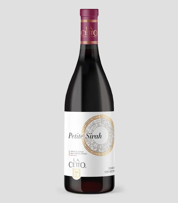 Botella de Vino Tinto Petite Sirah, 750 ml