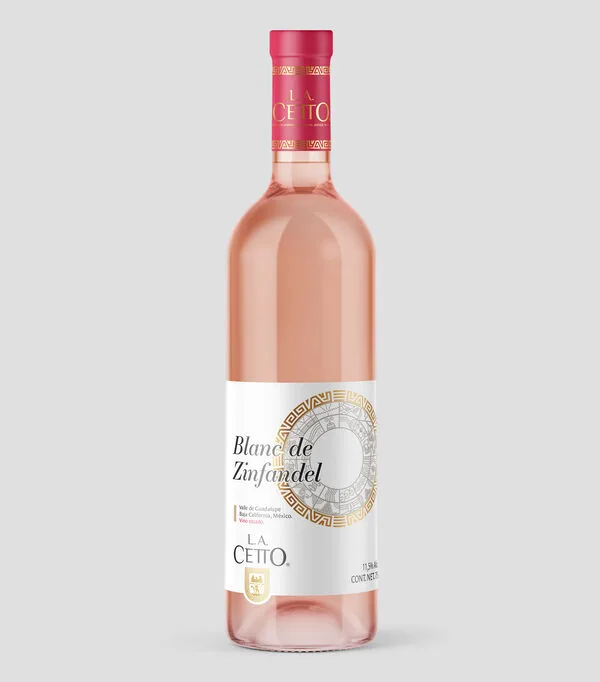 Botella de Vino Rosado Blanc de Zinfandel, 750 ml