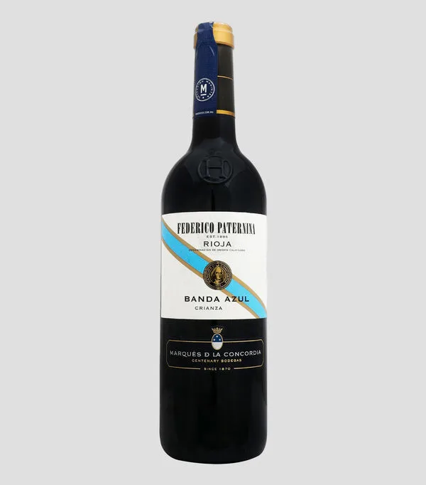 Botella de Vino tinto Tempranillo, 750 ml
