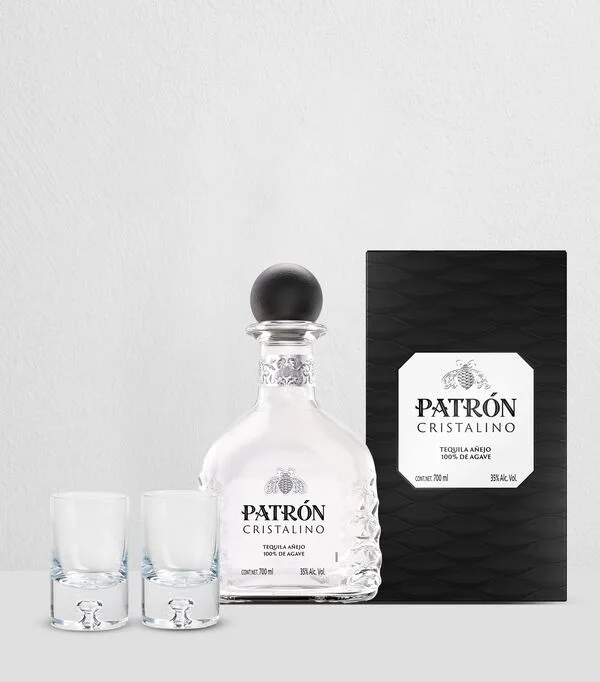 Botella de Bundle Patrón Cristalino 700 ml + 6 Vasos Krosno Oslo