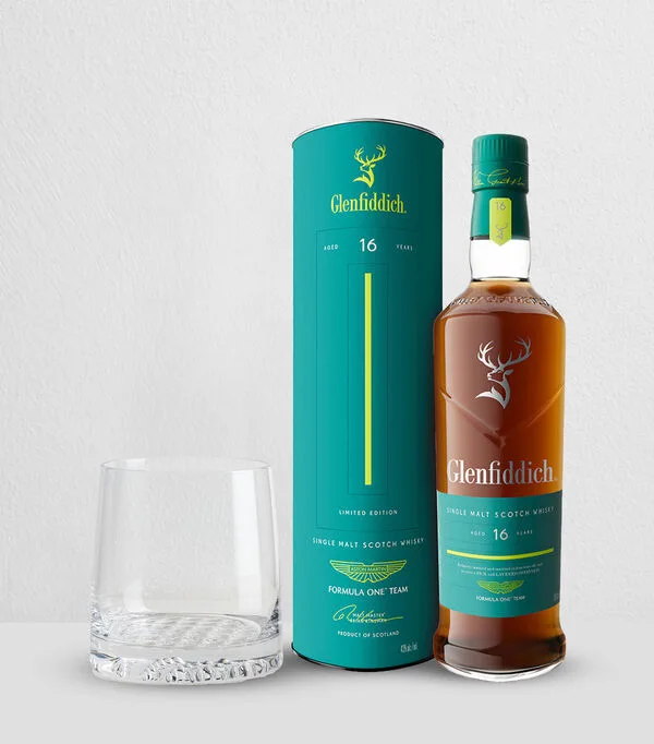 Botella de Bundle Glenfiddich 16 750 ml + 6 Vasos Krosno Fjord